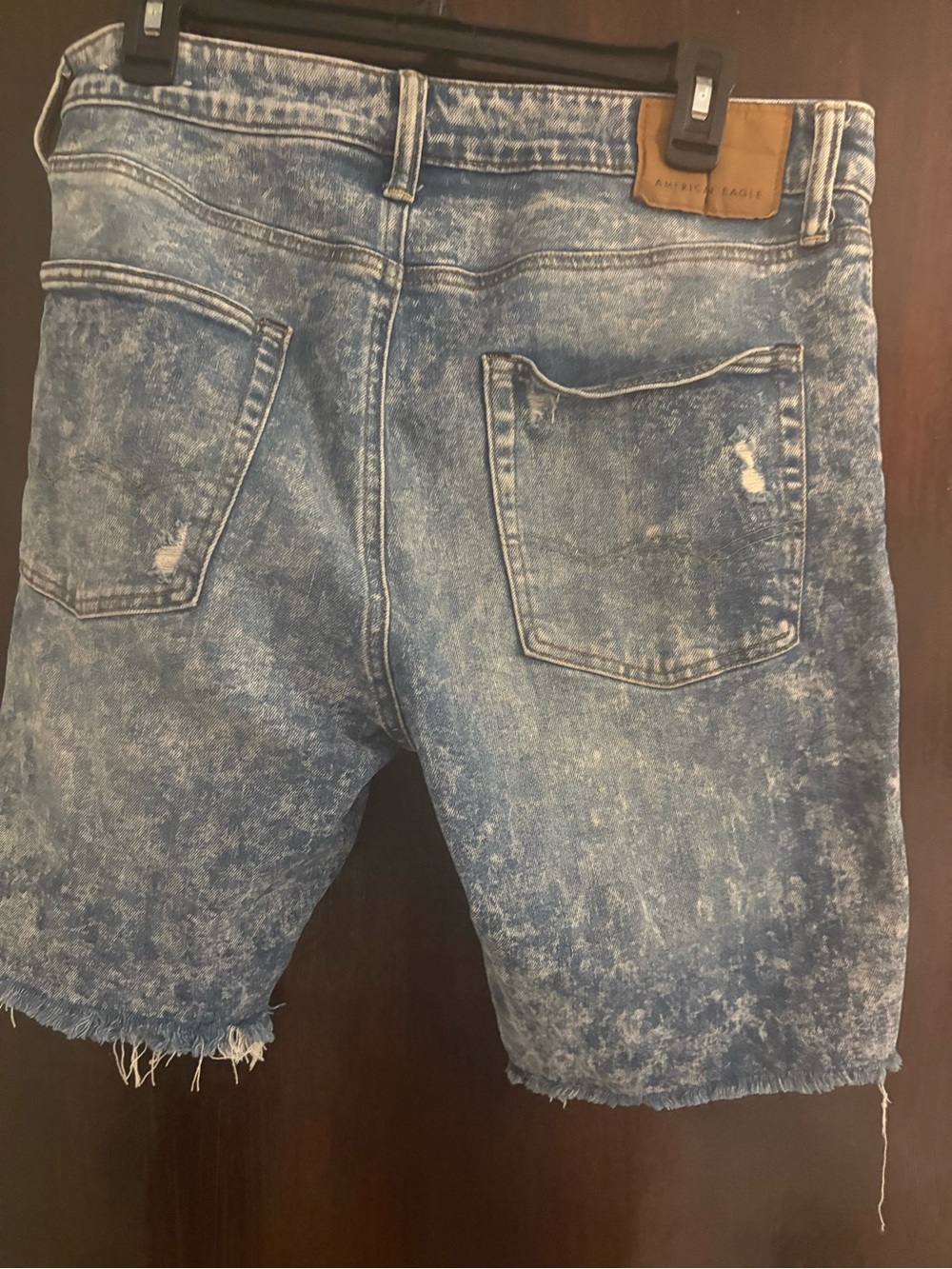 Bundle 3 for $15.American Eagle Outfitters Distressed Acid-Wash Blue Denim Short - Picture 8 of 11